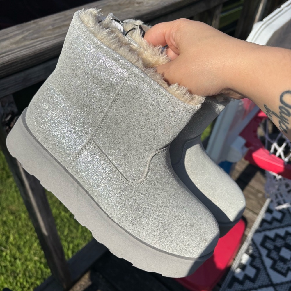 Women's Genuine Suede Platform Cozy Boots - Picture 4 of 14
